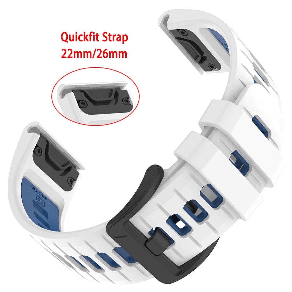 Sport Silicone Strap - QuickFit 22/26mm Watchband Bracelet