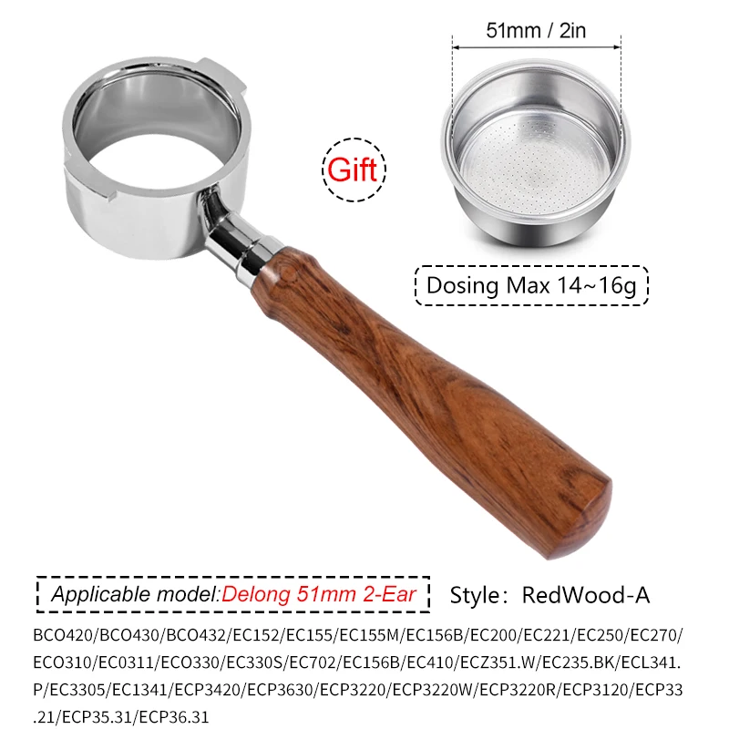 فلتر قهوة ستانلس ستيل 51مم