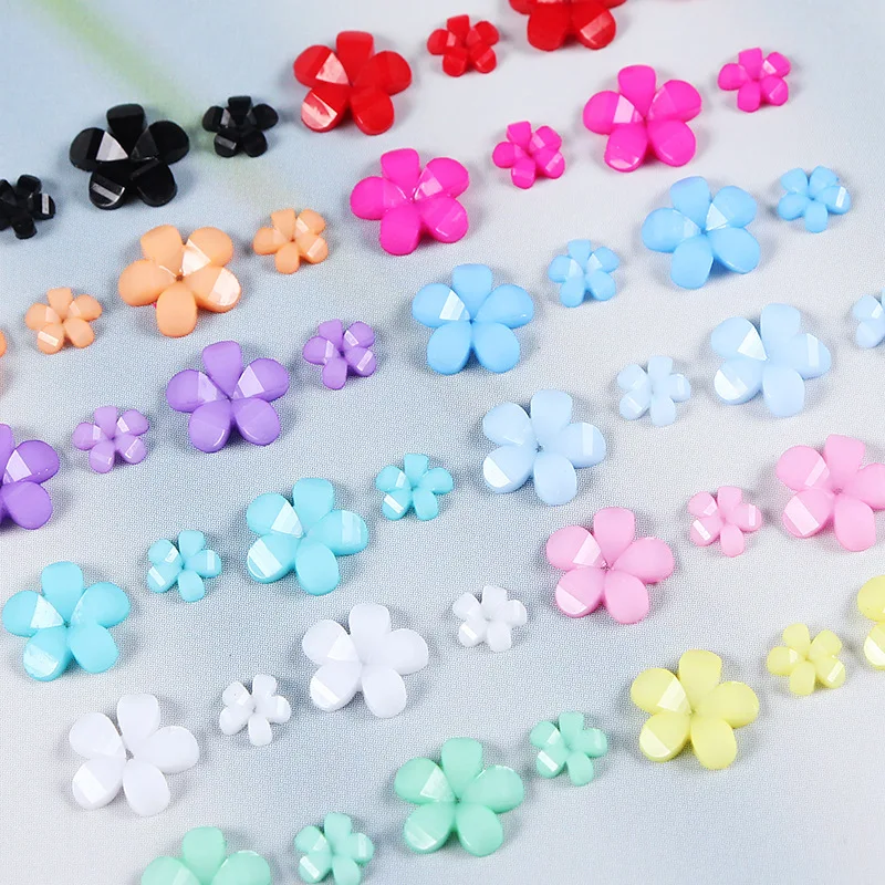 500 Stück + rosa weiße 3D-Acrylblumen Nail Art Charms Harz fünfblättrige Blumen Nagel Strasssteine goldene Perlen Perlen Nageldekoration – Detail 11