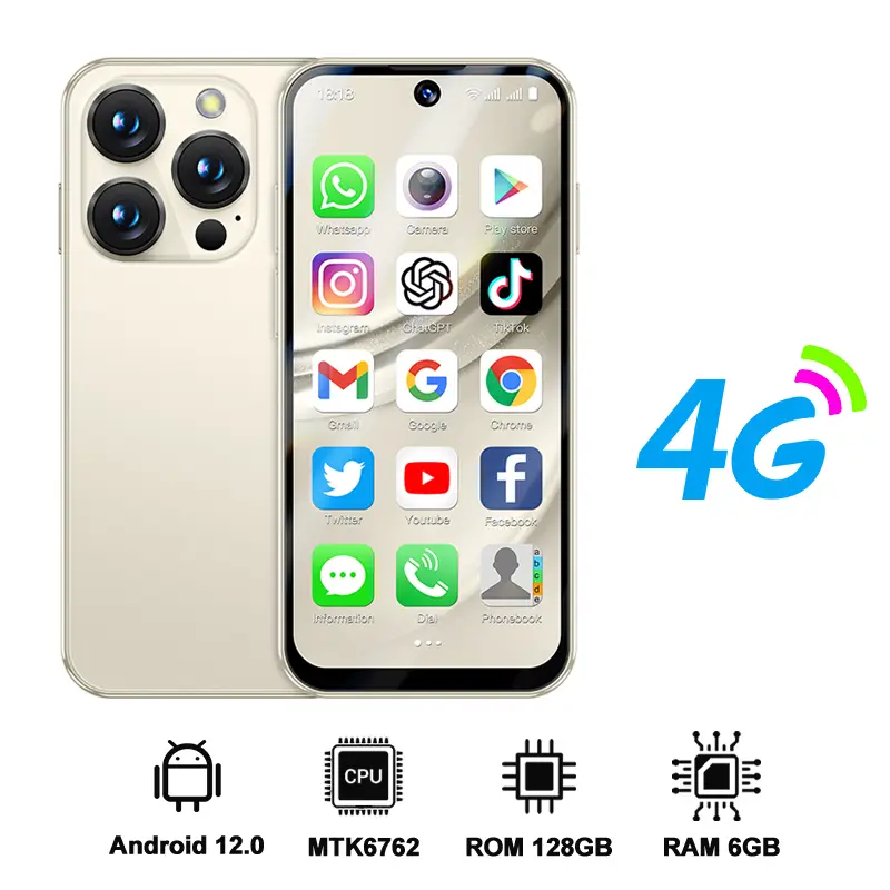 SERVO 19PRO 4G Network Mini Smartphone Android12 OS RAM 6GB ROM 128GB Play Store GPS OTG 3.88" Display 2 SIM Pocket Smart Phones - Image 17