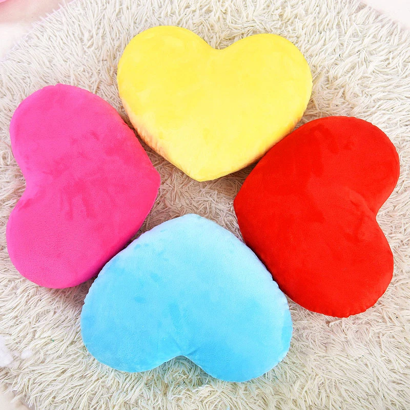 15/20/30cm Cute Heart Shaped Plush Pillow Soft Sleeping Pillow Living Room Decor Valentine Day Gifts Comfortable Sofa Cushion 5