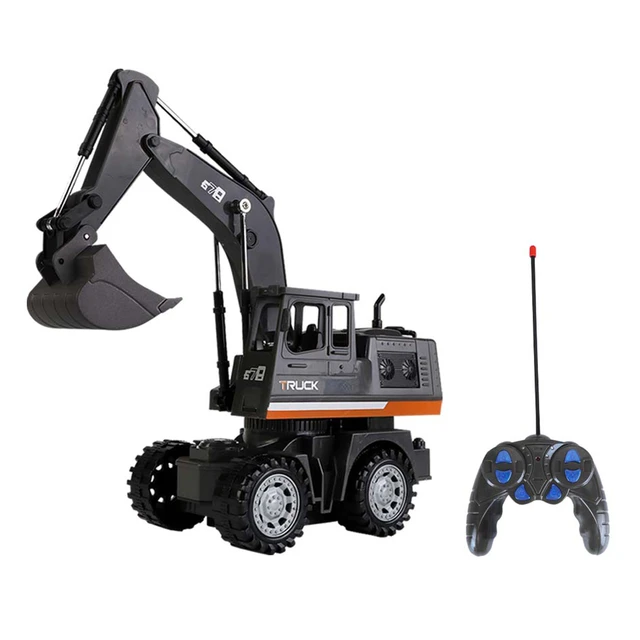 JAUNE - Camion grue télécommandé 1:24 pour enfants, jouet RC