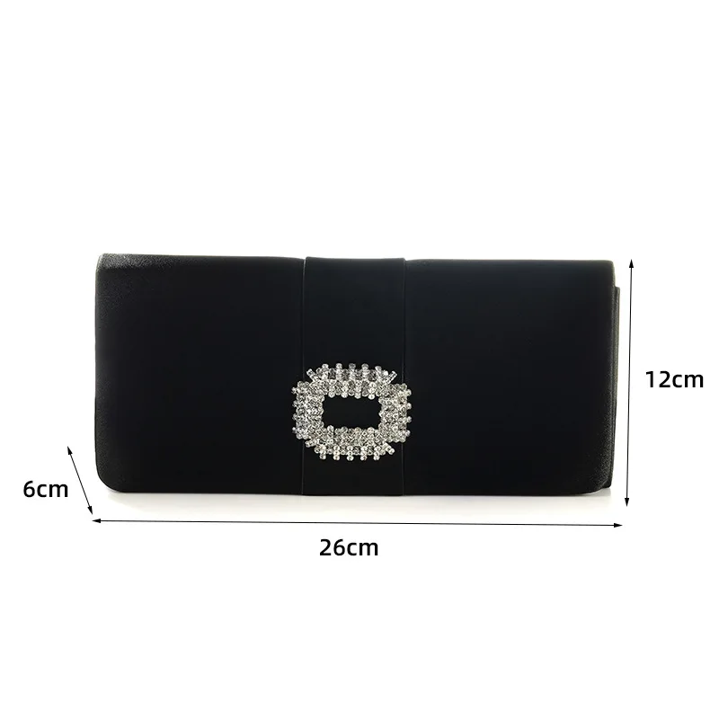 Diamonds Clutch Bags for Women 2023 Fashion Velvet Evening Party Clutches Luxury Dinner Purse Female Day Shopper Shoulder Bag - 4