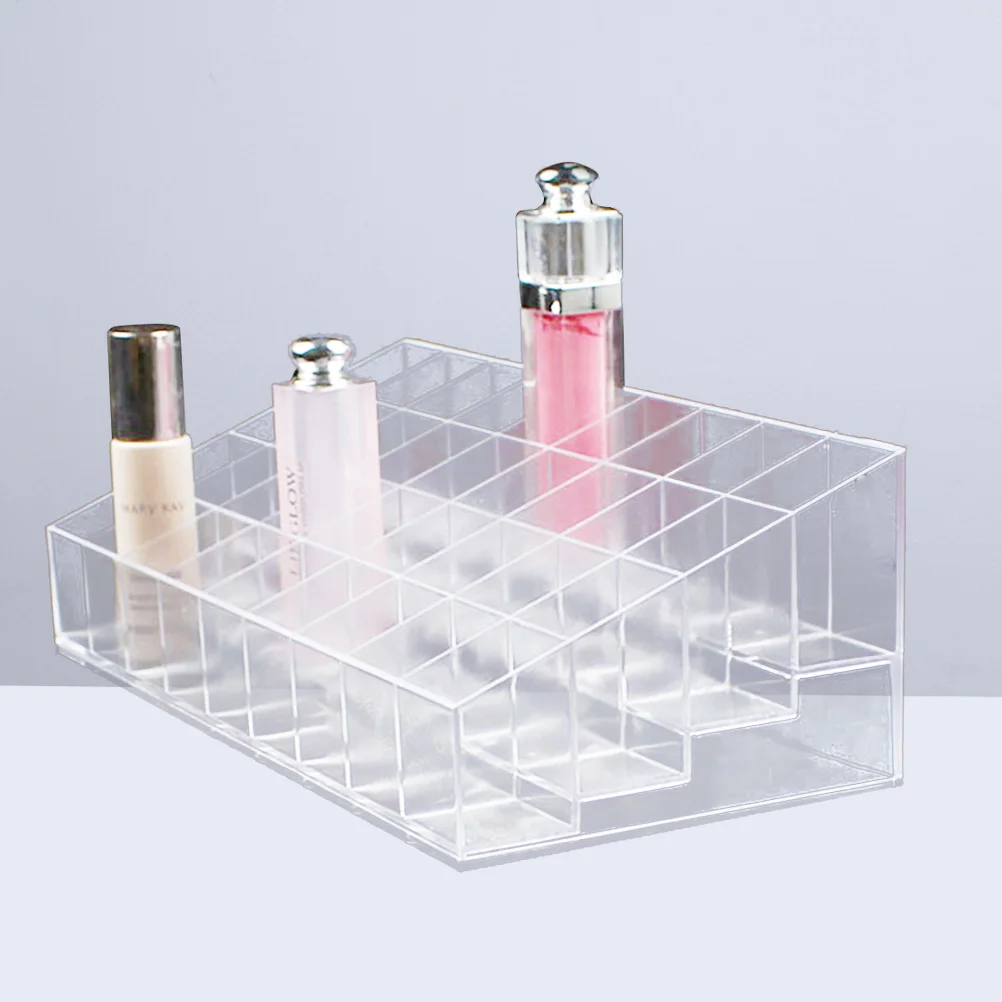 

Lipstick Holder 40 Spaces Clear Plastic Lipstick Organizer Display Stand Makeup Organizer