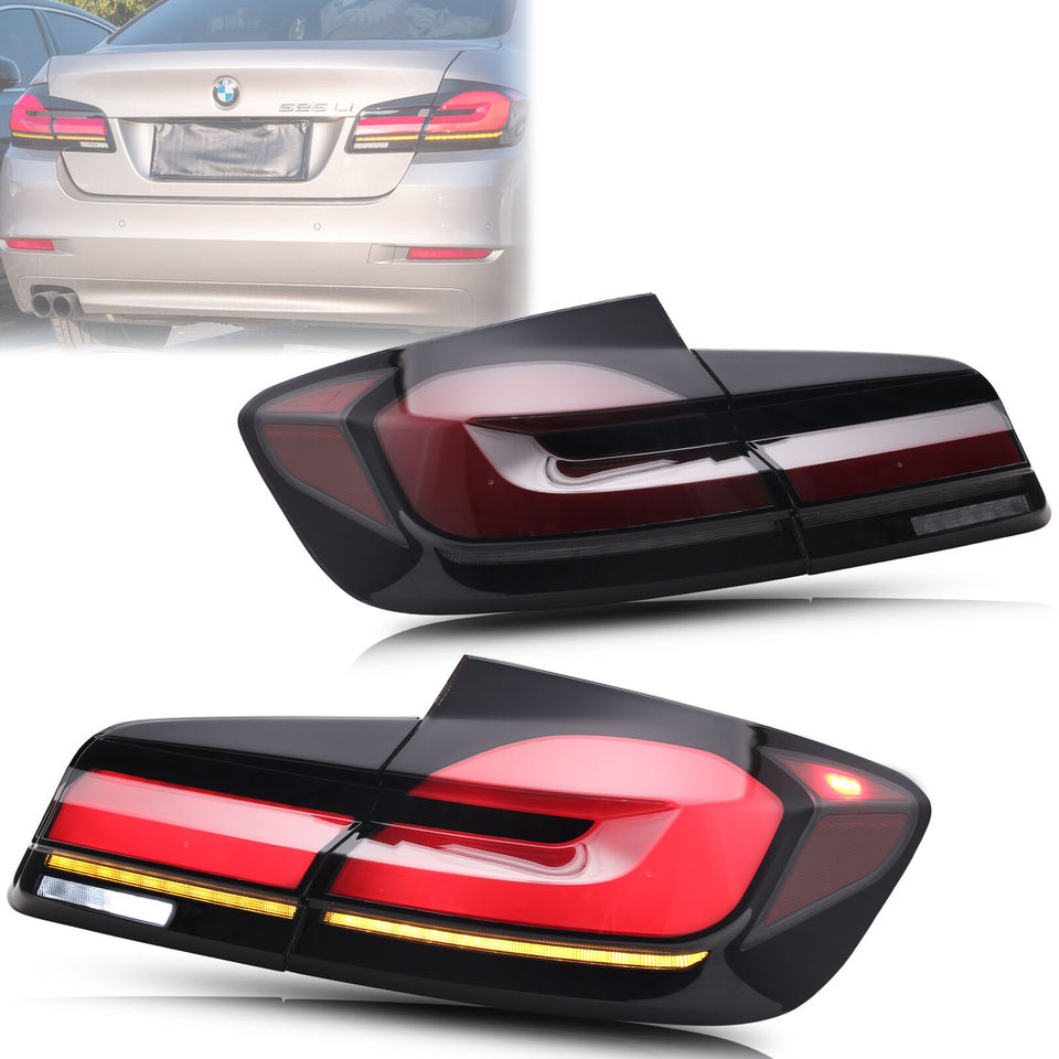 Pair Taillight Assembly LED Dynamic For 2011-2017 BMW 5 Series 520i 530i 535i  535d 550i F10 F18 brake light Reverse lights,