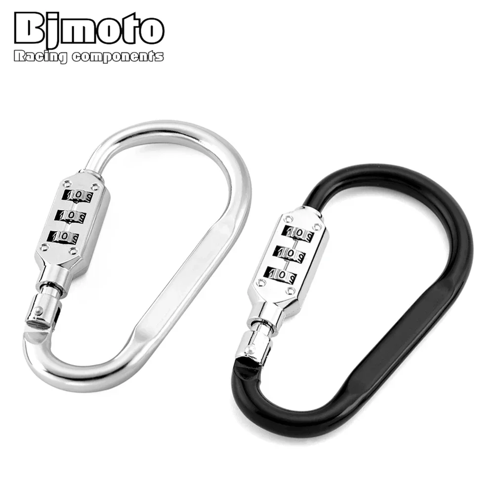 Motorcycle Anti-theft Helmet Lock 3 Digit Password Motorbike Safety Resettable Lock Accessories