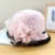 Elegant Lady Flower Sun Hat Women Wedding Tea Party Church Travel Cap Winter Organza Hat Clothing Accessory Vintage Warm 8