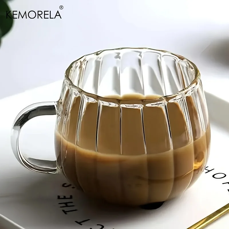 Pumpkin Shaped Glass Cups High Borosilicate Glass Water Cup 300ml