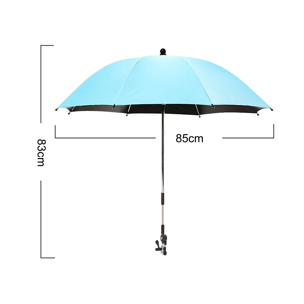 Universal Baby Stroller Folding Umbrella UV Sun Rain Protection Umbrella 360 Degrees Adjustable Sunshade Sun Visor Canopy Cover used baby strollers near me Baby Strollers