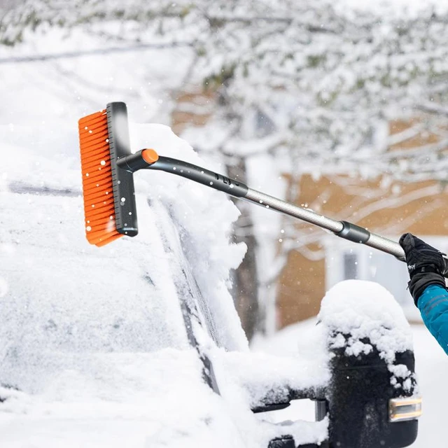Snow Cleaner For Car Snow Brush For Car With Foam Grip Winter Cleaning Tool  To Scrape Frost And Ice & Wipe Water On Window - AliExpress