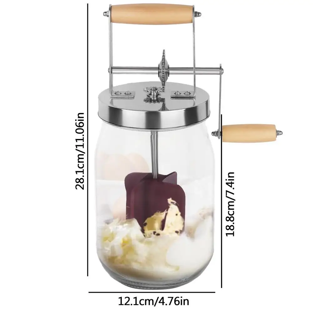 Moyic Butter Churn - Hand Crank Butter Churner. Create Delicious Homemade  Butter With Your Own Hand Crank