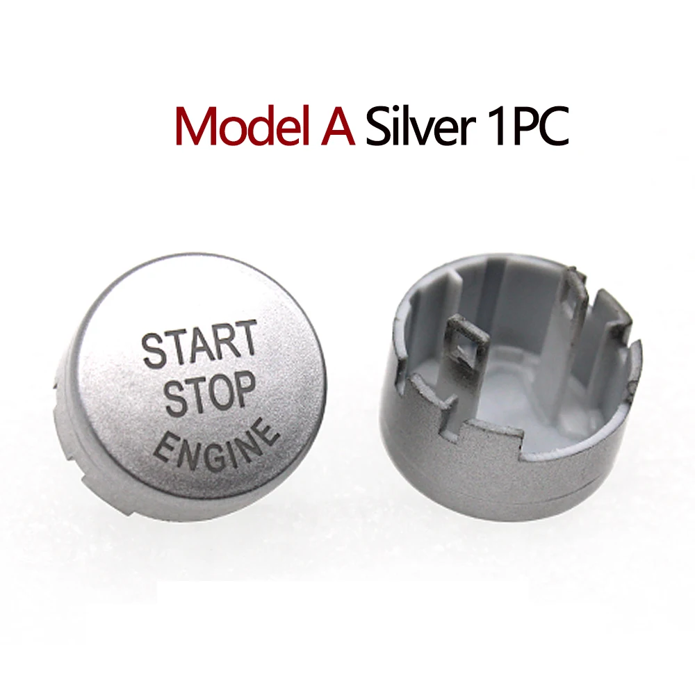 BMW Start Stop Knopf Abdeckung - Silber Metall Cover Für 5er F10 F18 2011-2017