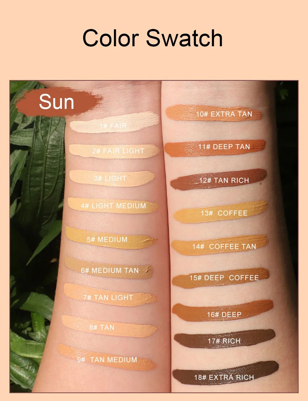 Vegan Natural Nude Face Makeup Concealer Private Label High Pigment Waterproof Brightening Liquid Concealer Custom Logo 6