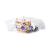 Pet Crown Headband Round Royal King Queen Crown Costume Hat for Cats & Small Dogs Birthday Party Festival Dress Up Photo Props 4