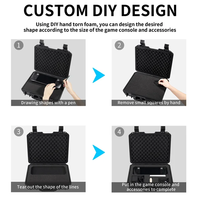 Portable Travel Waterproof Carrying Case for Nintendo Switch/Steam 