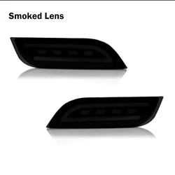 Red/Smoked Lens Red LED Rear Bumper Reflector Lights (Smoked Lens)