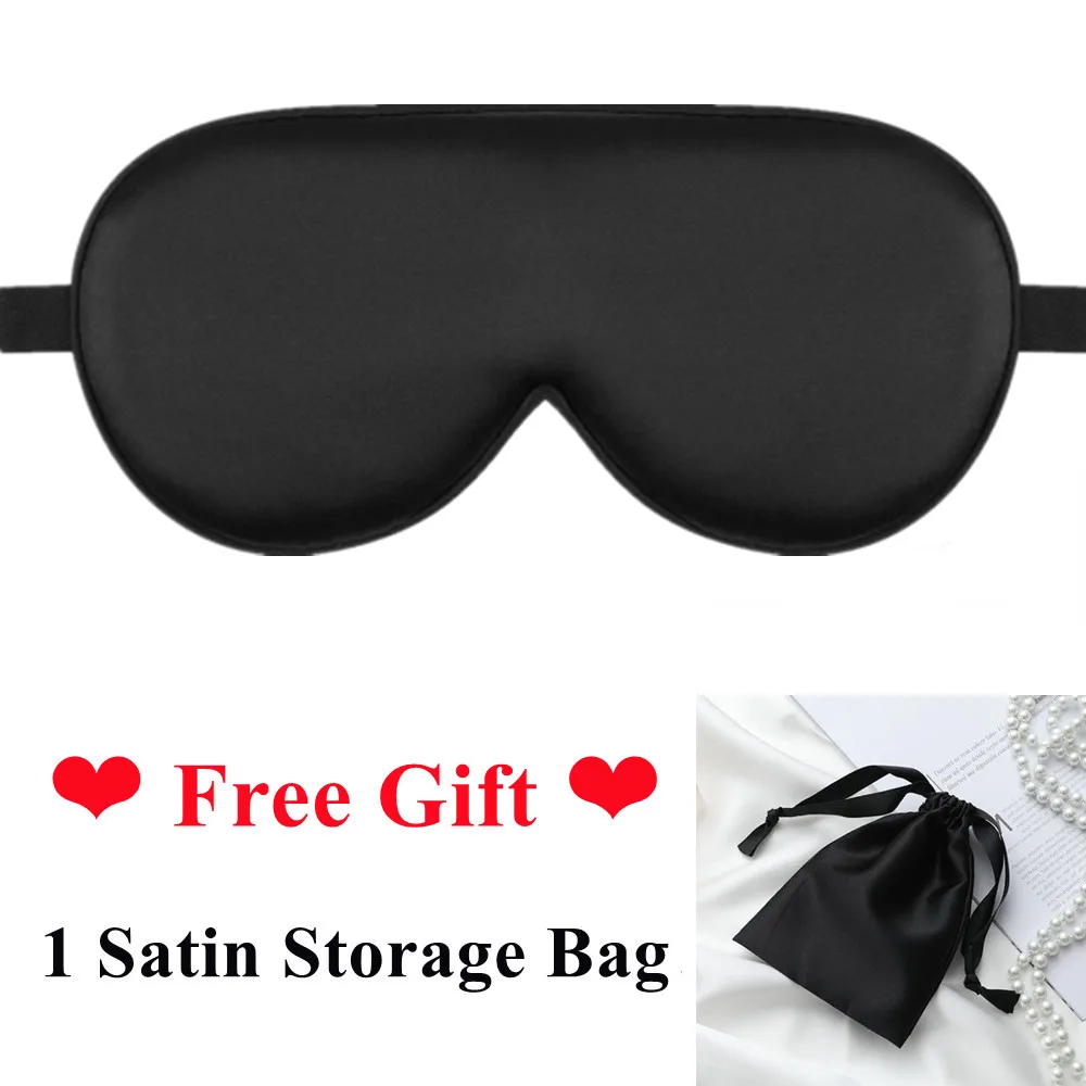 Luxurious 100% Natural Mulberry Silk Sleep Mask with Adjustable Strap