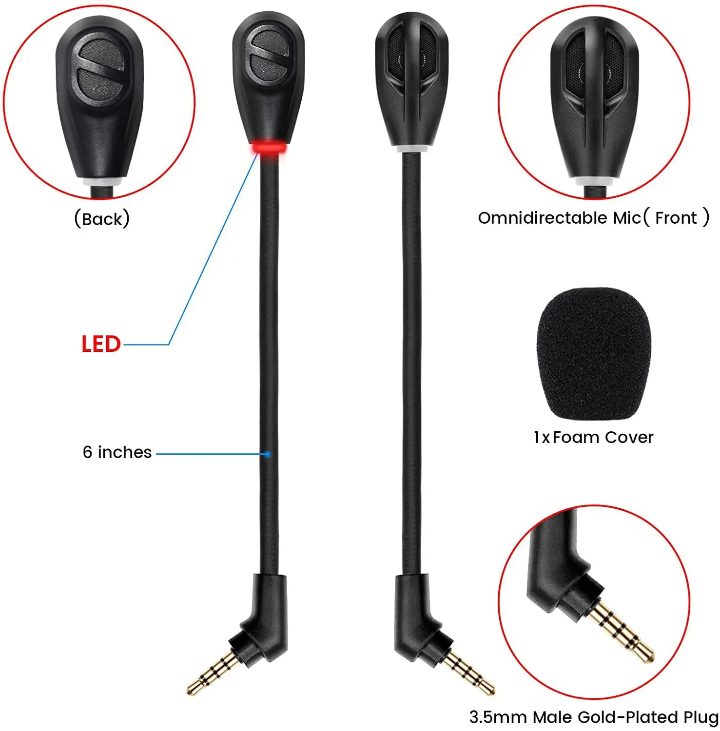

Игровая гарнитура LIULIU для Kingston Flight S с шумоподавлением, гарнитура Mi Sky Arrow S с подсветкой и микрофоном