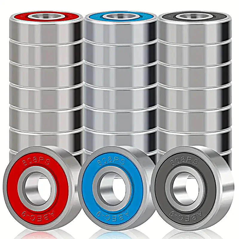 5/10pcs ABEC-9 Carbon Steel Deep Groove Ball Bearings for Longboard Skates Roller Skates Frictionless Miniature M 608RS Bearings