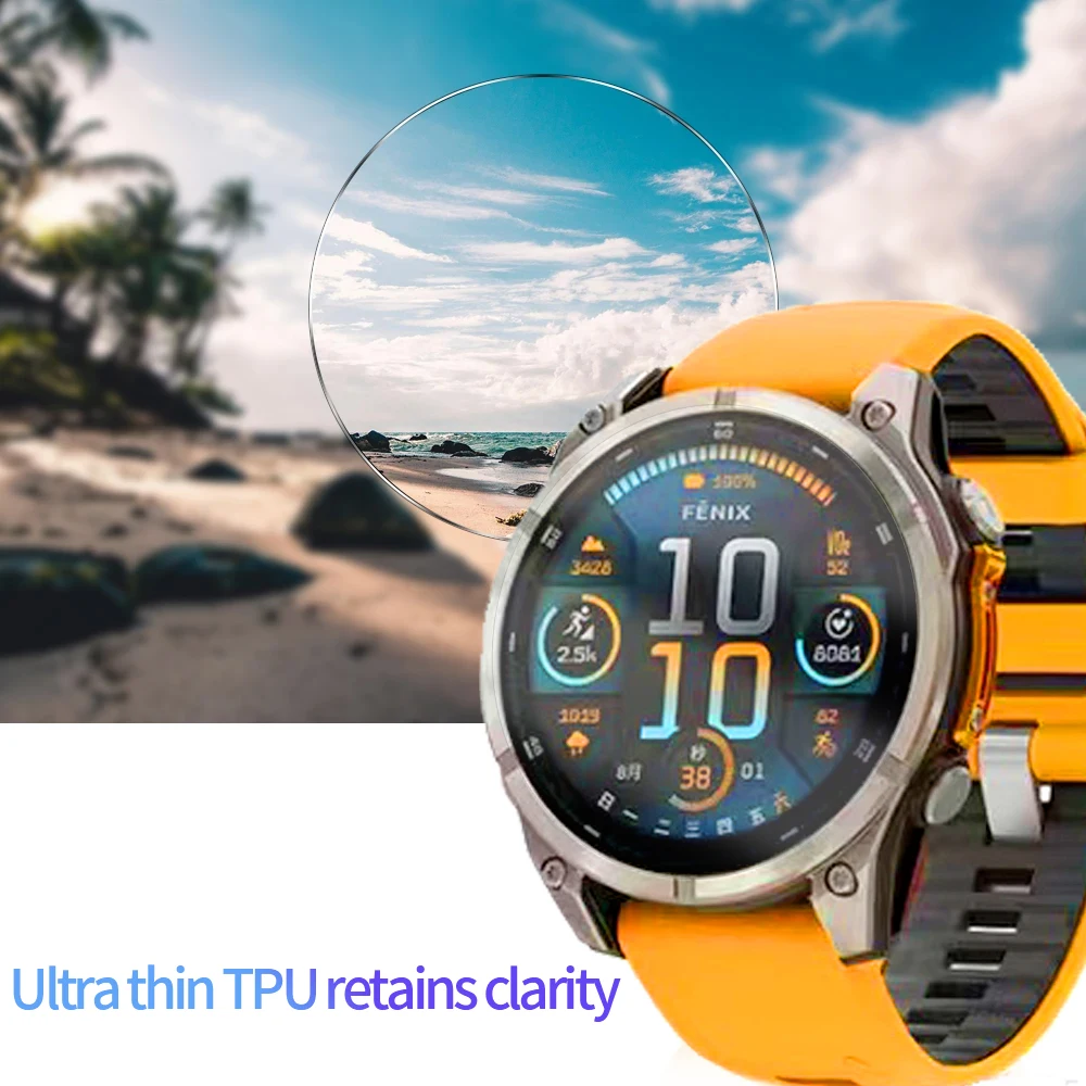 Hydrogel Film Screen Protector for Smartwatches - Anti-scratch, Soft Protection (3-12 Pack)