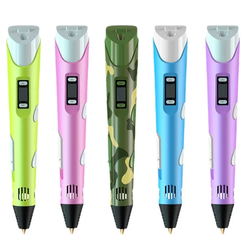 3D Printing Pen Electronic 3D Printing Pen 9M PLA Consumables High-Temperature 3D Graffiti Tool Intelligent Toy
