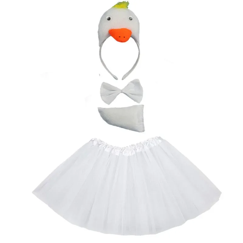 Costume Animaletto Fai Da Te 4 Pezzi: Fascia, Coda, Papillon E Gonna Tutù Per Bambine E Adulti. Perfetto Per Carnevale E Feste A Tema!