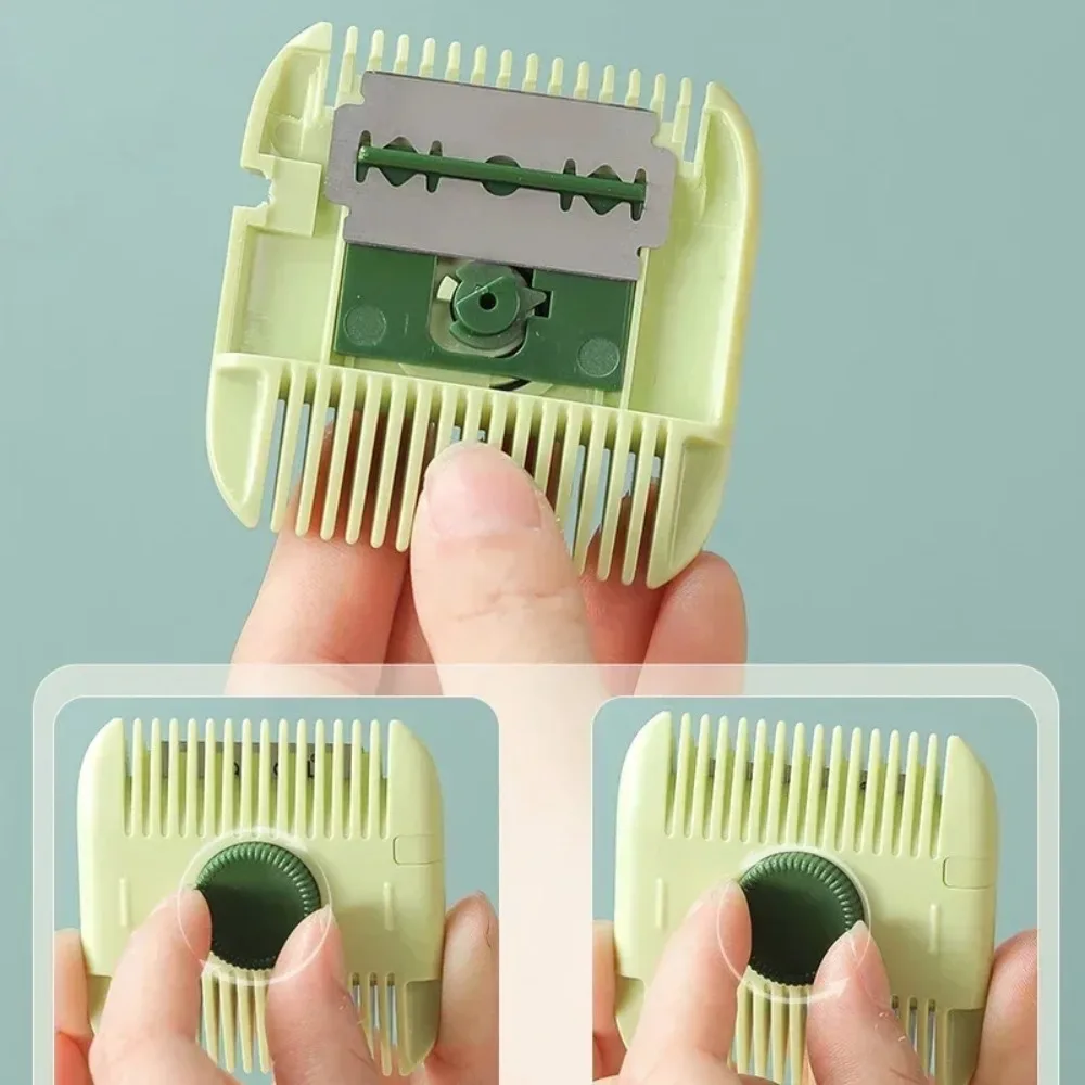2 in 1 Baby HairCut and Hairdressing Comb Trim Bangs and Broken Hair Bangs Trimmer Manual Portable Children's Hair Clipper