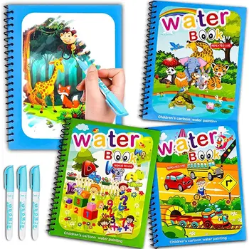 Reusable Montessori Water Drawing Book 1