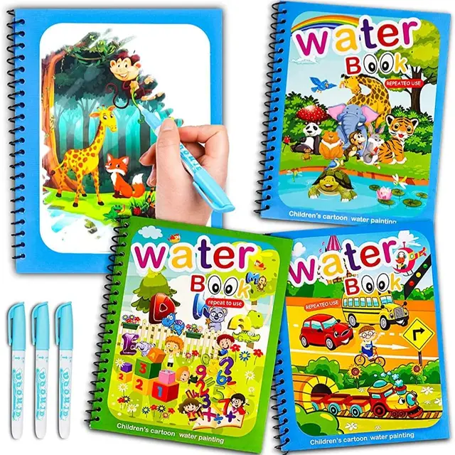Reusable Montessori Water Drawing Book 1