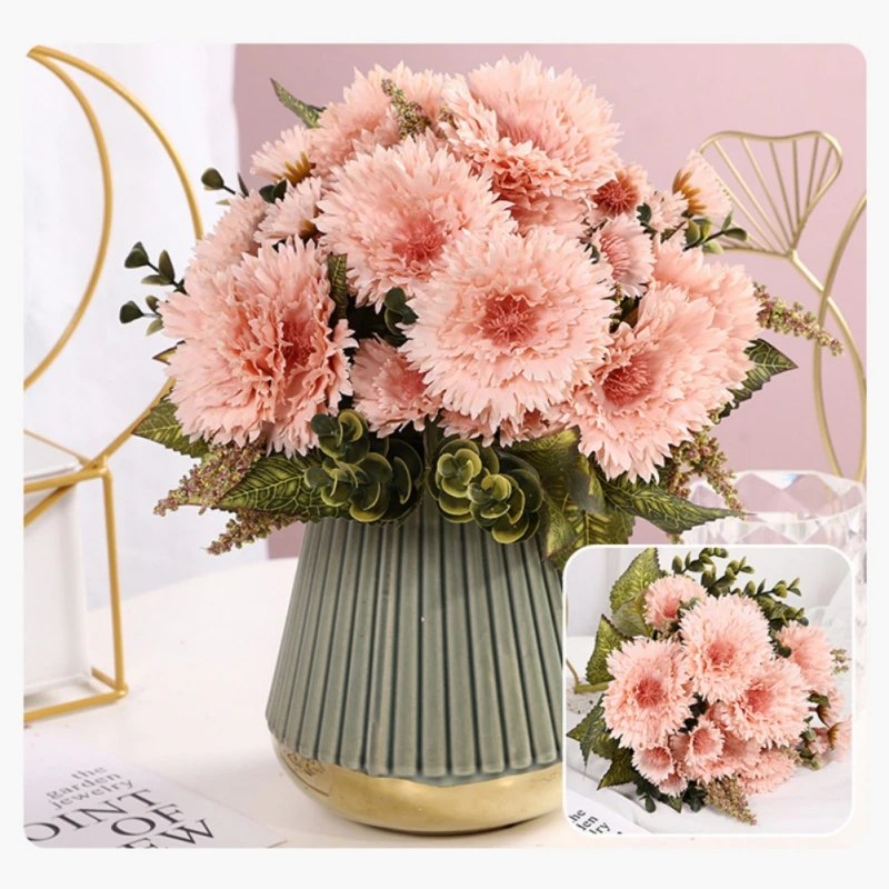 

Artificial Peony Flower Bouquets Silk For Wedding Bride Holding Flowers Window Sill Desk Living Room Home Decoration Accessories