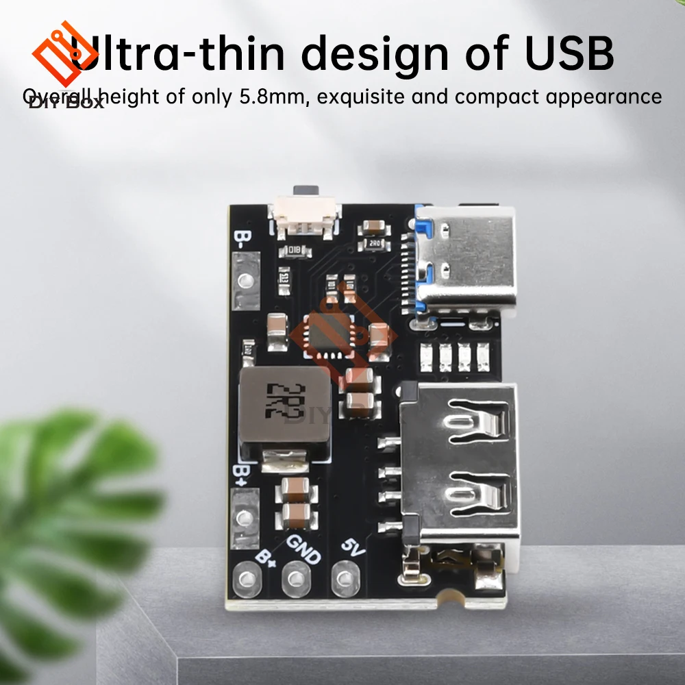ТипC+USB5В2.4AзарядныйМодульразрядникаОдиночнаяплатазарядногоустройствадлялитиевойбатареи5вподдерживаетзарядкуиразрядку-AliExpress44
