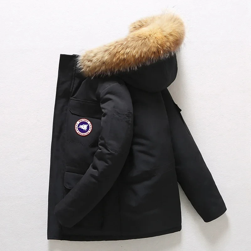 

Winter Real Raccoon Fur Down Coat Women 2023Loose Warm Goose Down Jacket Expeditions Parka Plus Size Female Outwear Coat