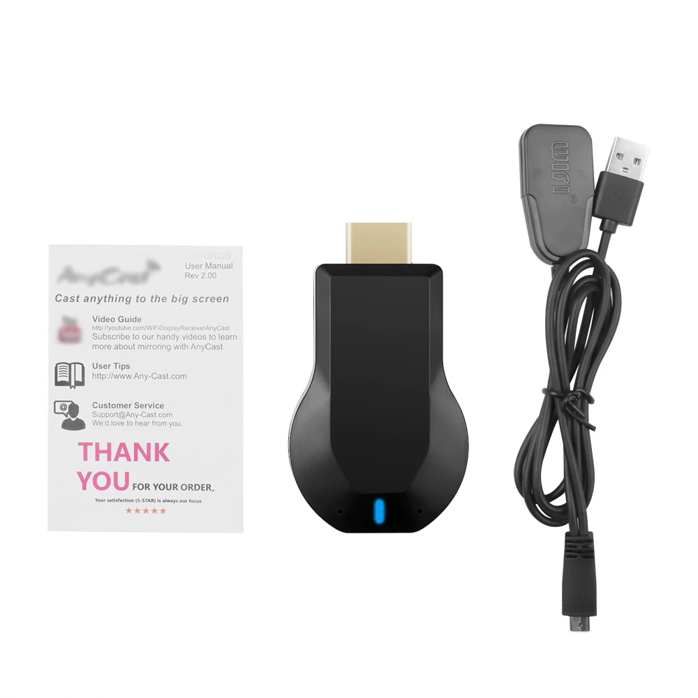 Adaptateur d'affichage sans fil WiFi Dongle Compatible HDMI Smart TV Écran Projecteur 1080P Pour Miracast EZcast Android