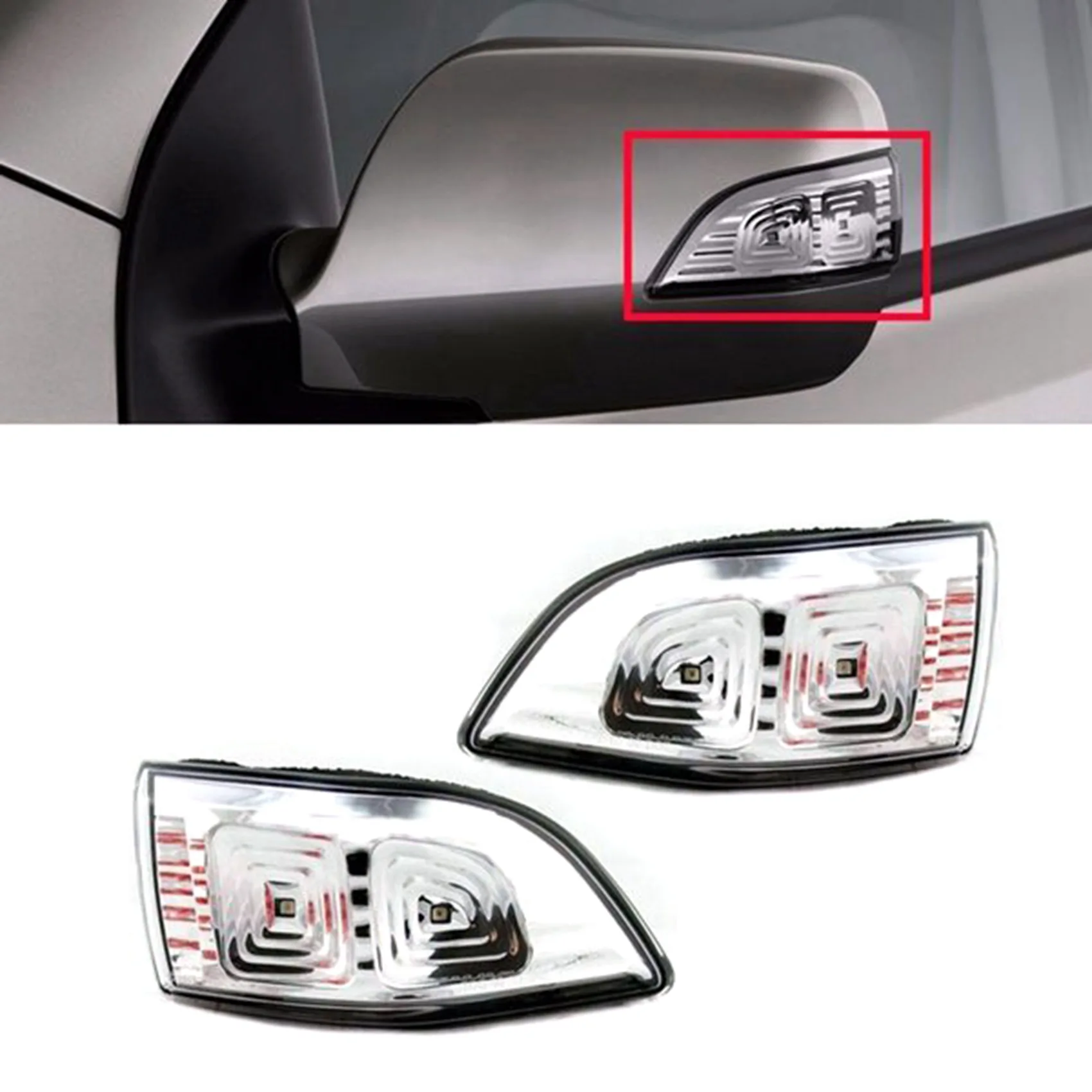

LED Mirror Repeater Lamp Assy Side Mirror Turn Signal Lamp LH RH for Kia Sedona 2011-2014 876144D000 876244D000