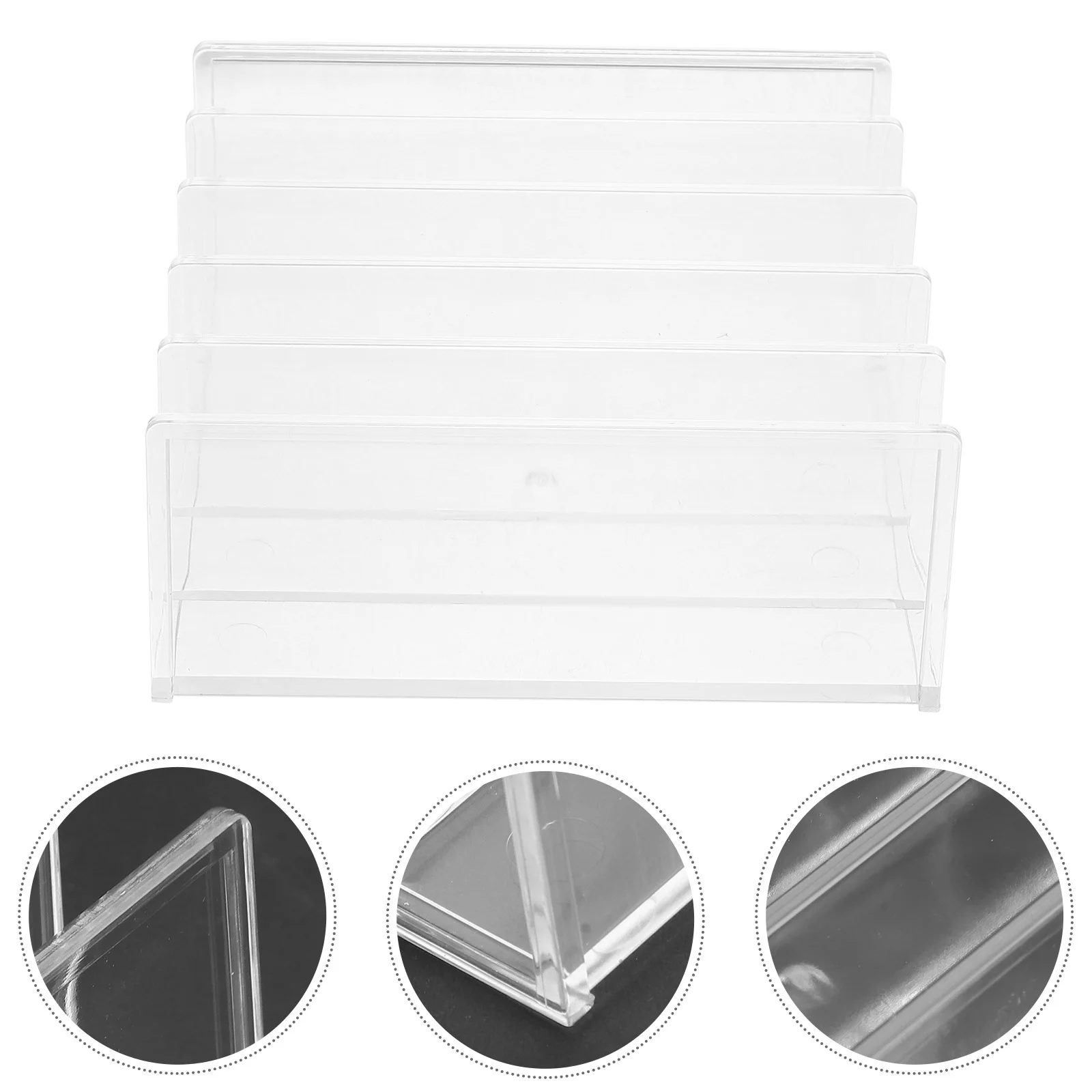 

Acrylic File Holder Book Ledge Kitchen Bookends Shelf for Shelves Support Stand Decorative