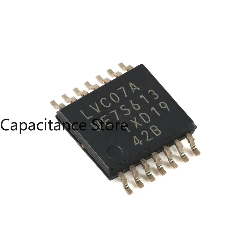 

10PCS Original Authentic 74LVC07APW,118 TSSOP-14 Six-way Buffer With Open-drain Output.