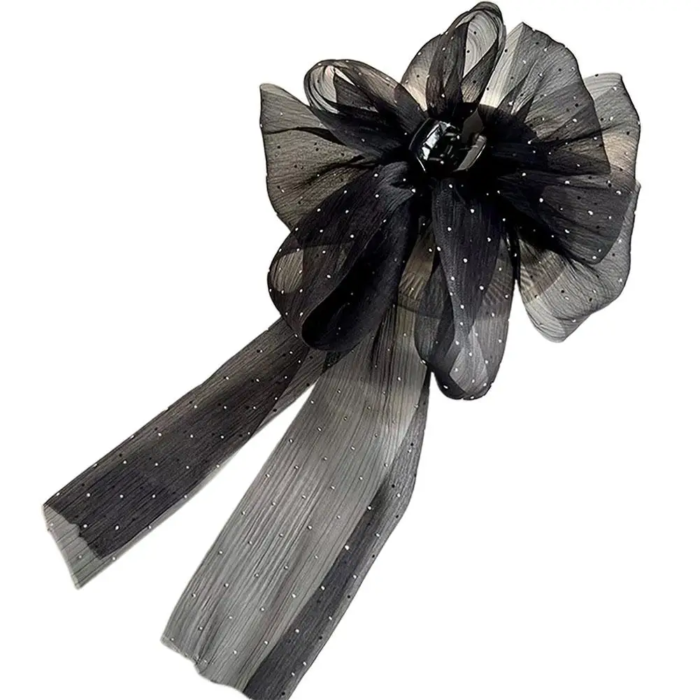 Piccoli artigli per capelli clip per donne ragazze nastro fiocco morsetti per capelli forcine per capelli accessori per capelli clip per capelli per ragazze
