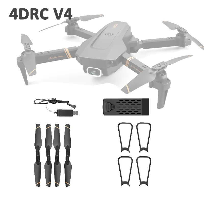 4Drc V4 Live Video Drone Original Spare Part Lipo Battery Usb Charger Cable Propeller Protective Frame Front Rear Arm With Motor