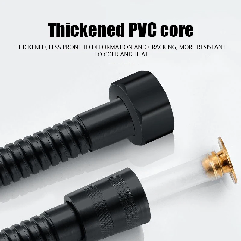 Stainless Steel Shower Hose Bathroom Shower Accessories Electroplated Hose Shower Hose Plumbing Hose Plumbing Supply Hose