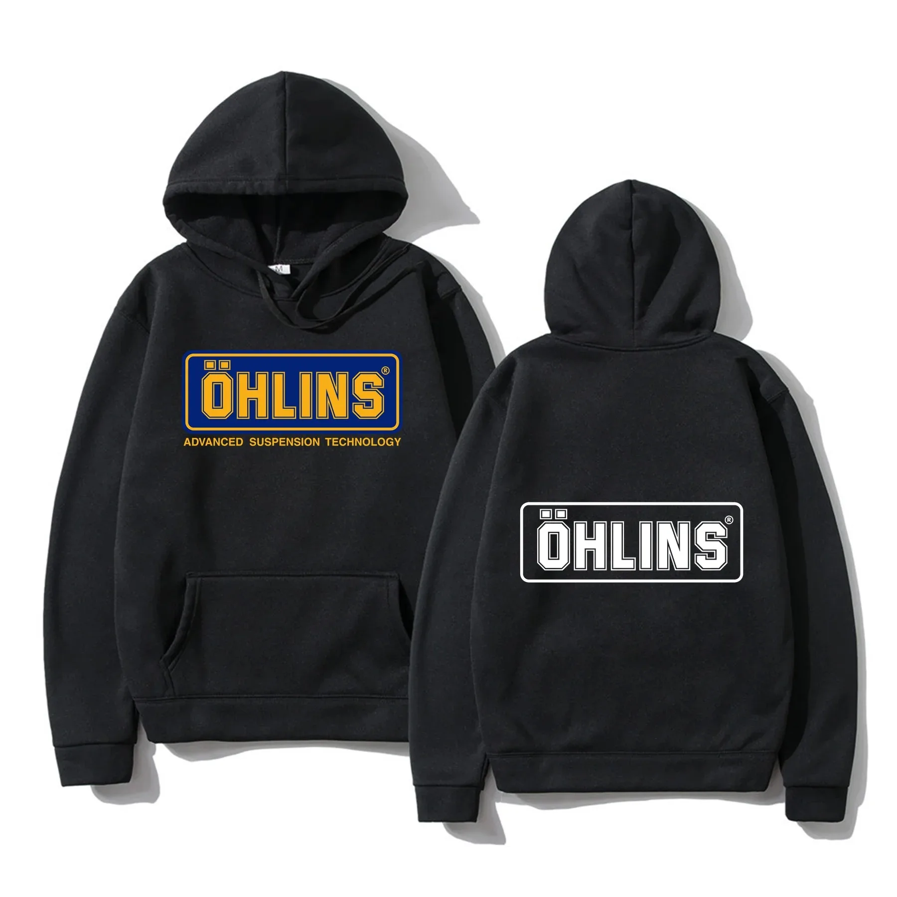

Autumn Winter Men Suspension Car Motorcycle Sport Racing Ohlins Shock Hoodies Long Sleeves Thermal Sweatshirt Ladies Unisex