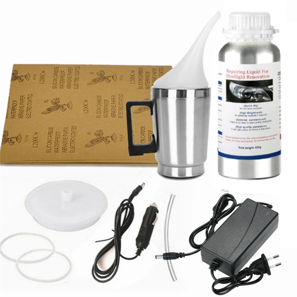 

Chemical Headlight Polishing Liquid Polymer Kit Car Light Cleaner Reconditioned Headlight Repair Kit for Cleaning Car Headlights