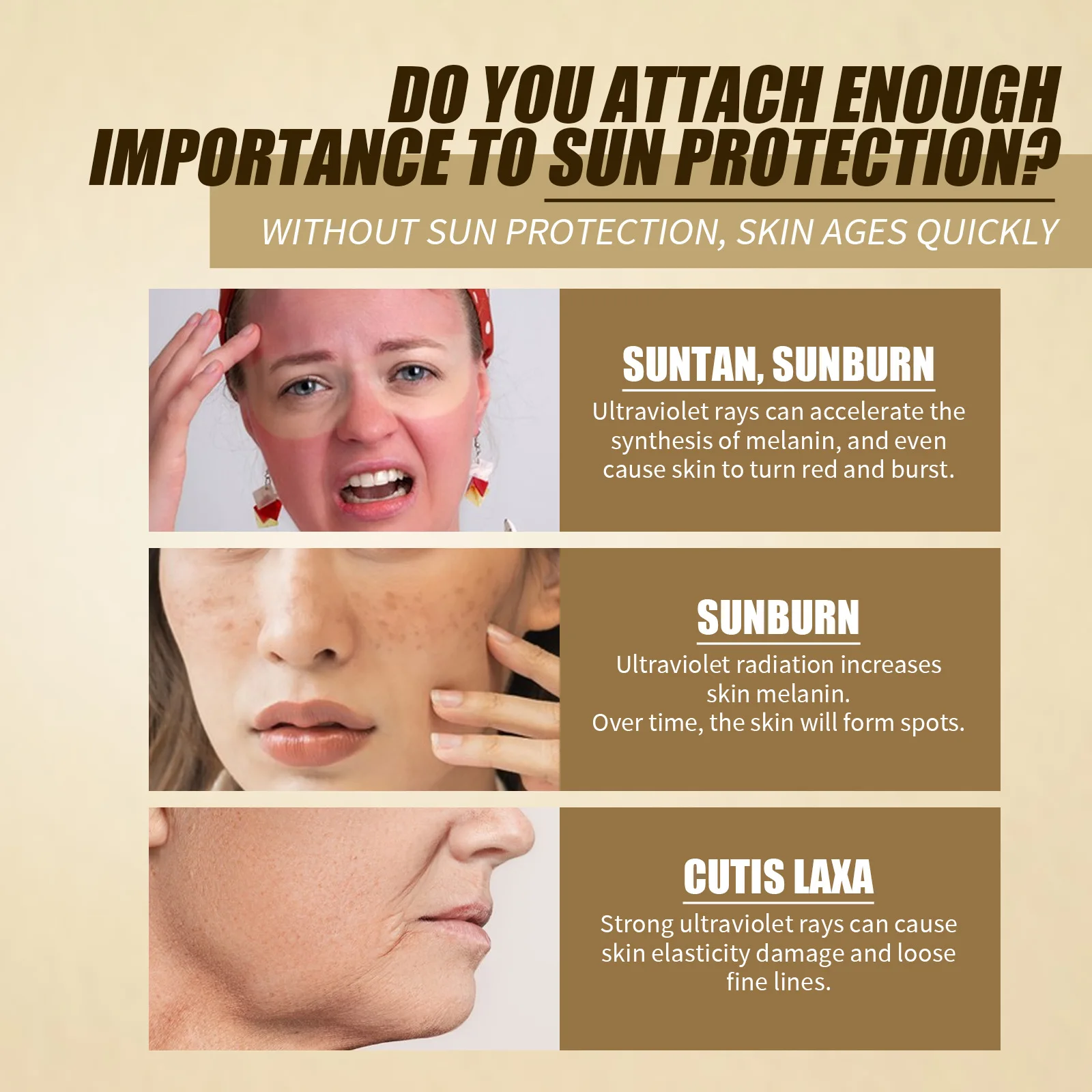 Facial Sunscreen Sunscreen Cream SPF50+ Sunscreen Korean Rice Probiotic Solar Blocker Skin Whitening Cream Anti UV Sun Block Facial Mild Moisturizer Serum 50ml