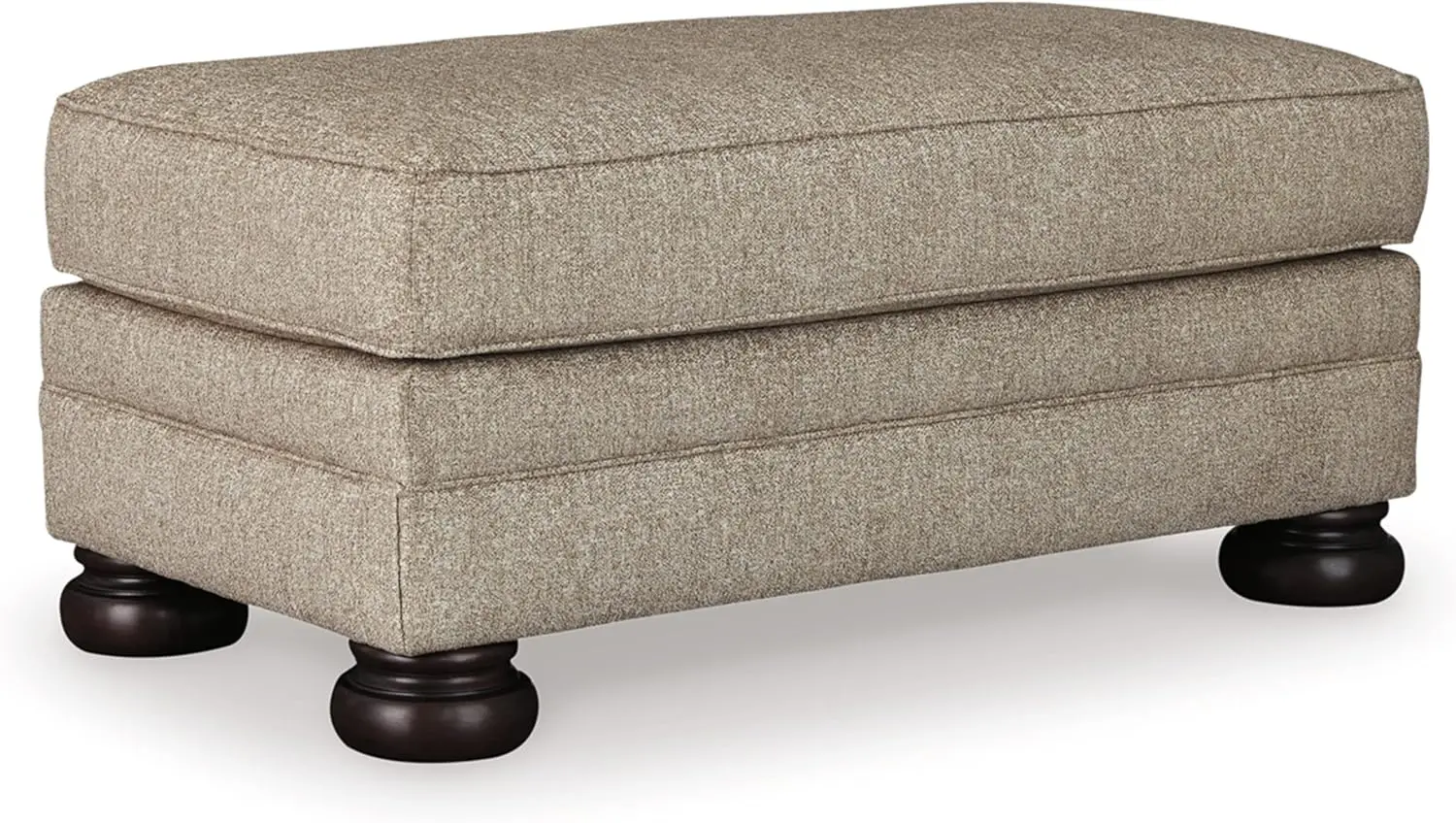 

Signature Design by Ashley Kananwood New Traditional Rectangular Ottoman, Light Brown