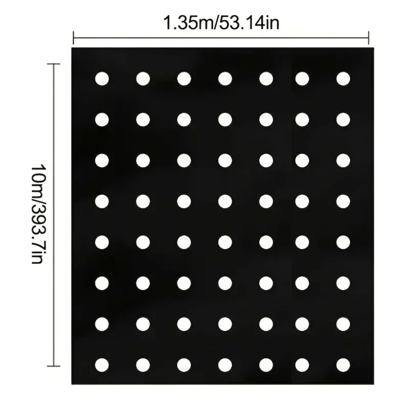 Black Plastic Mulch Film for Greenhouses and Plant Protection