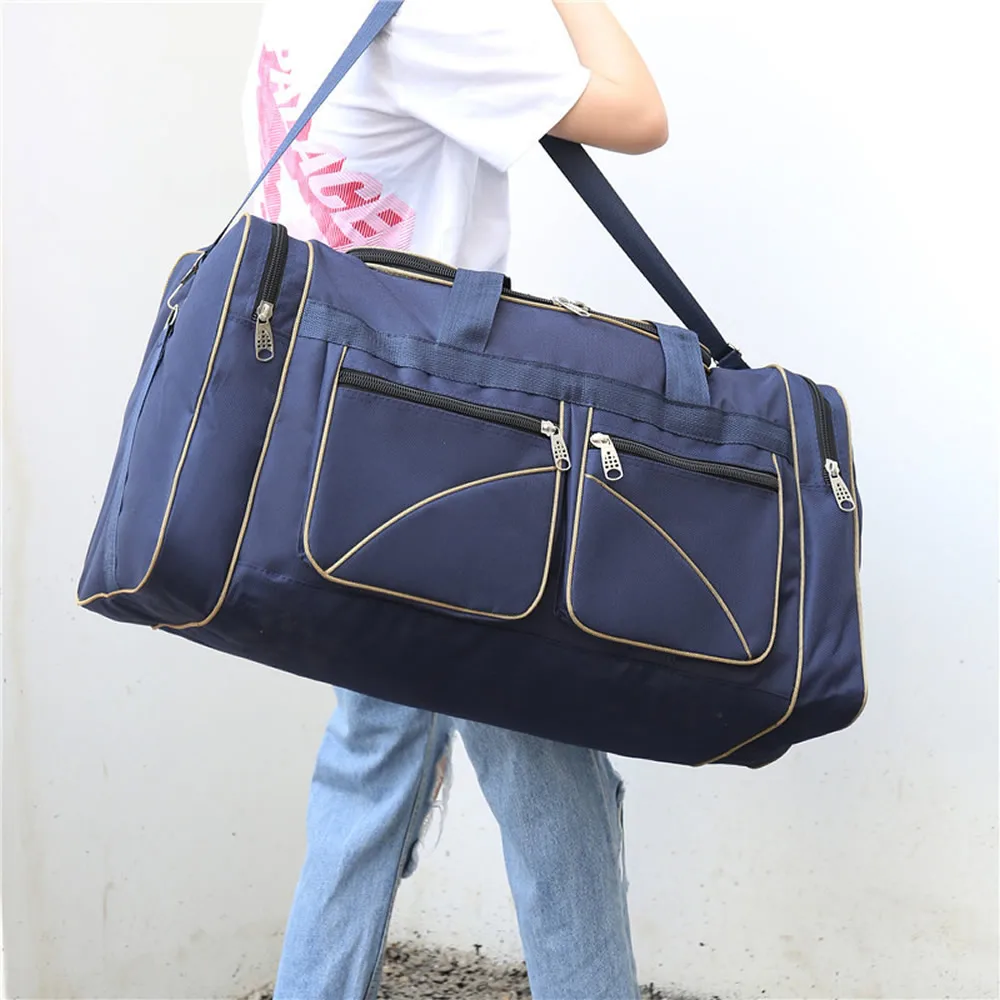 GNWXY Extra Large Moving Bag Girl Minimalist Male Luggage Bag Foldable Sports Bag Oxford Large Capacity Handheld Crossbody Bag