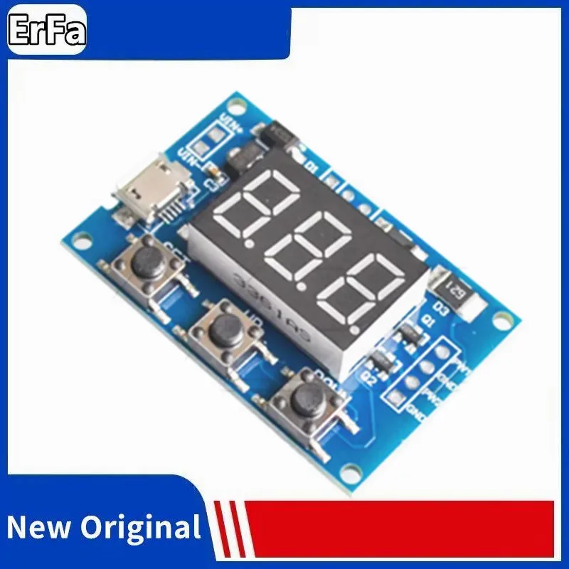 

DC 5-30V Micro USB 5V Power Independent PWM Generator 2 Channel Dual Way Digital LED Duty Cycle Pulse Frequency Board Module