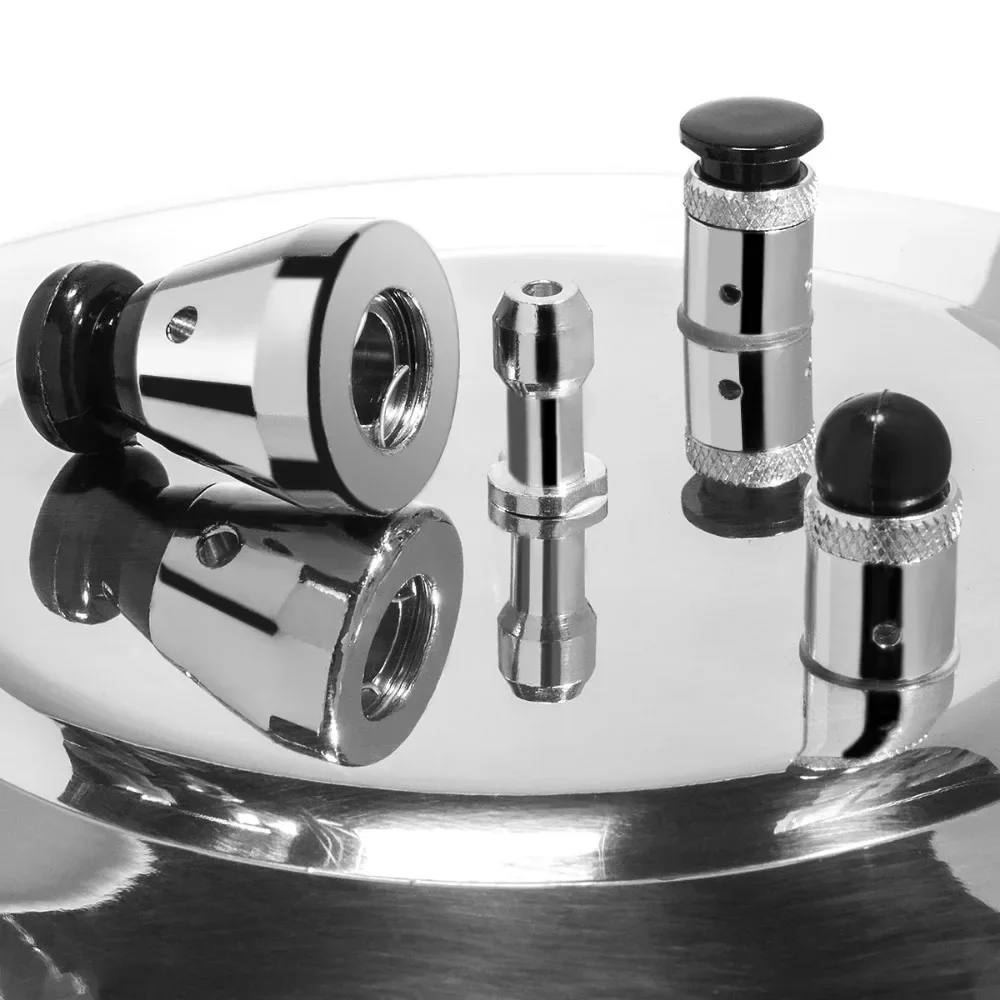 Deluxe 6-Quart Aluminum Pressure Cooker Cookware Fast  Stove Cooking Pressure- 5