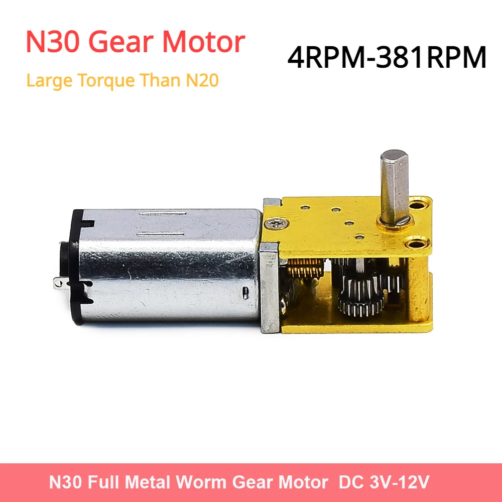 Greartisan DC 3V 250RPM N20 High Torque Speed Reduction Motor with Metal Gearbox Motor for DIY RC Toys