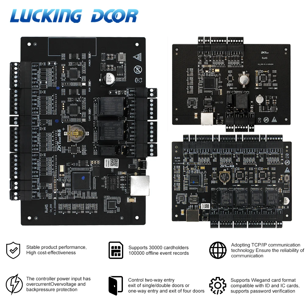 zkteco-rfid-door-controller-panel-zkaccess35-c4-100-c4-200-c4-400-tcp-ip-electirc-lock-four-gates-for-access-control-system