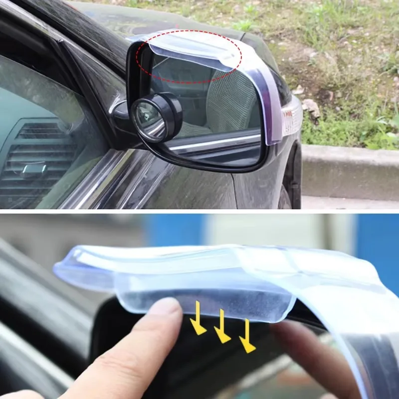 Rearview Mirror Rain Guard 2x Air Drying Universal Car Rearview Mirror Rain Eyebrow Ventilation